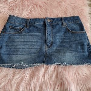 Faded Glory raw hem micro mini skirt 10